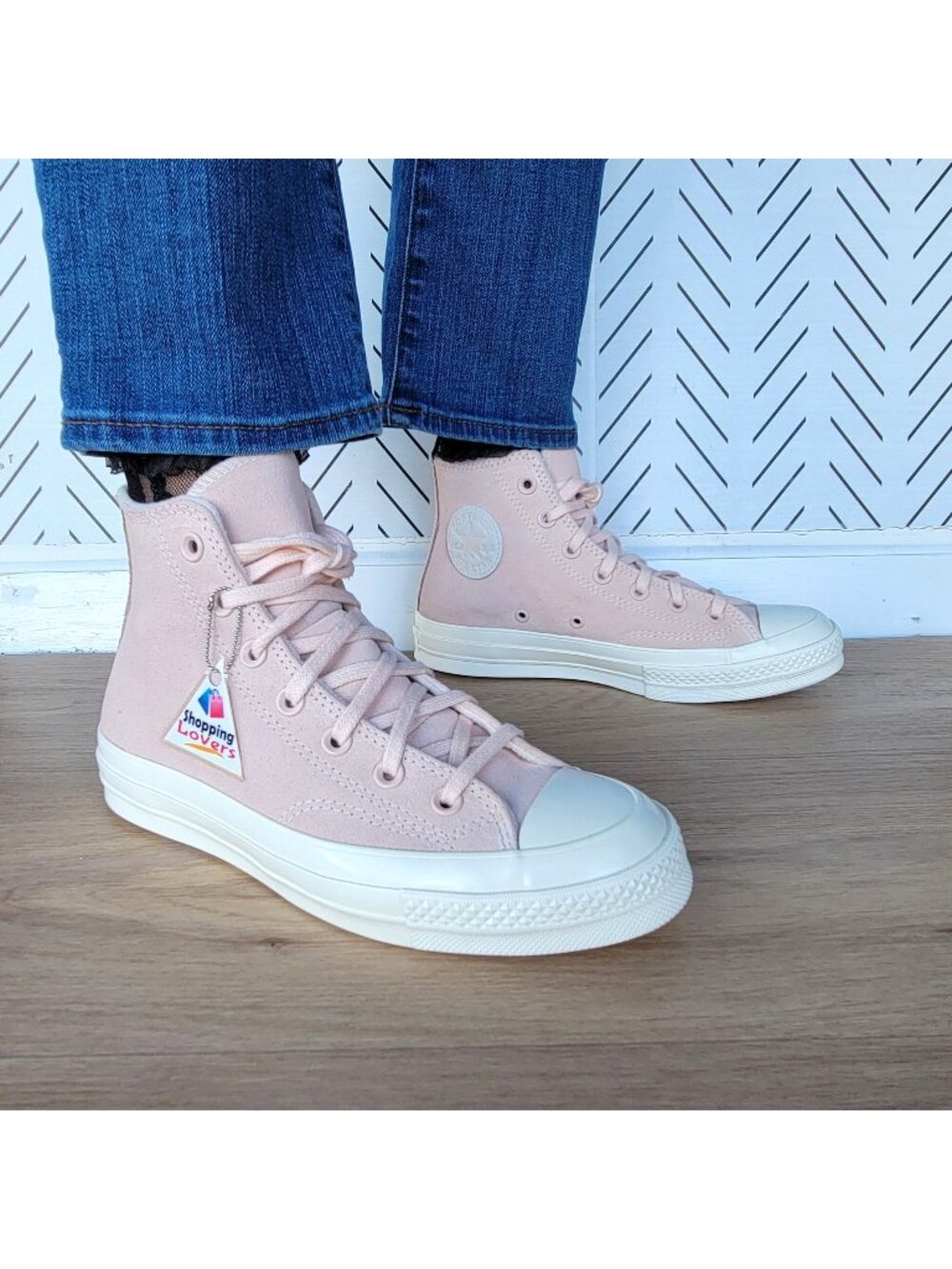 ❤️Converse Chuck 70 Hi Suede Pebble Pink Size 8.5 Women's Shoes Sneakers A07901C